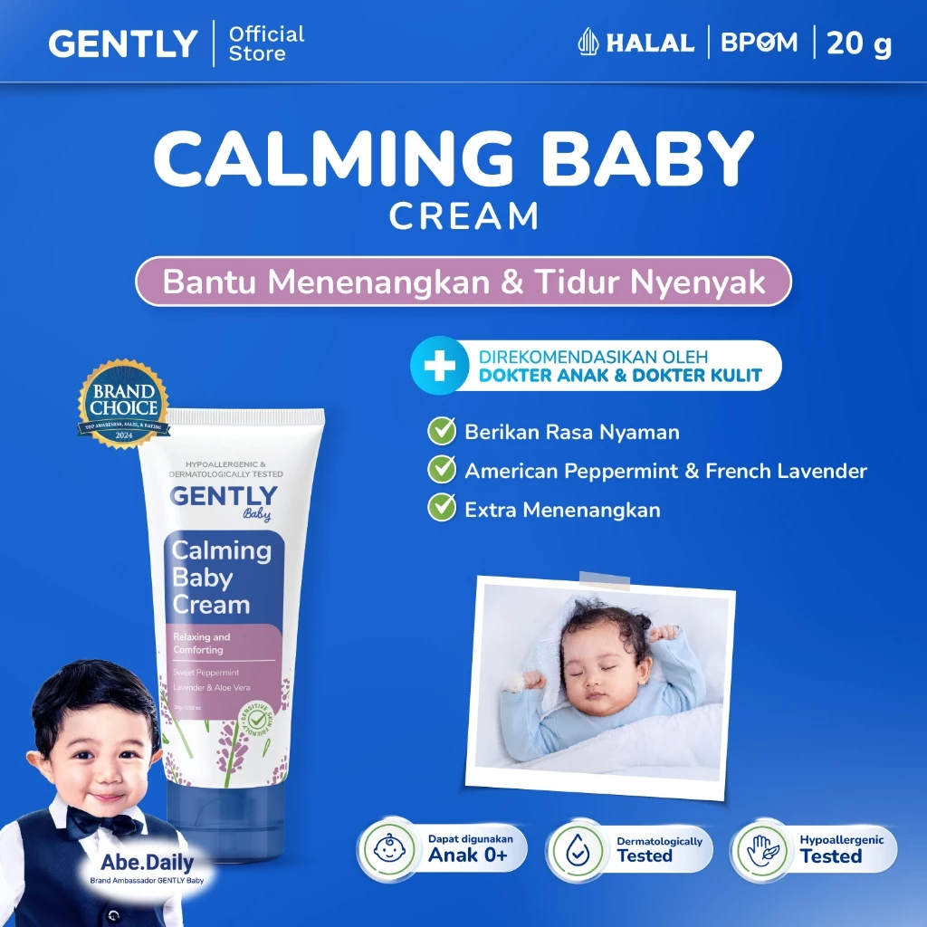 Calming Baby Cream 20 g - Perlengkapan Bayi Newborn Tidur Nyenyak - Nyaman untuk si Kecil