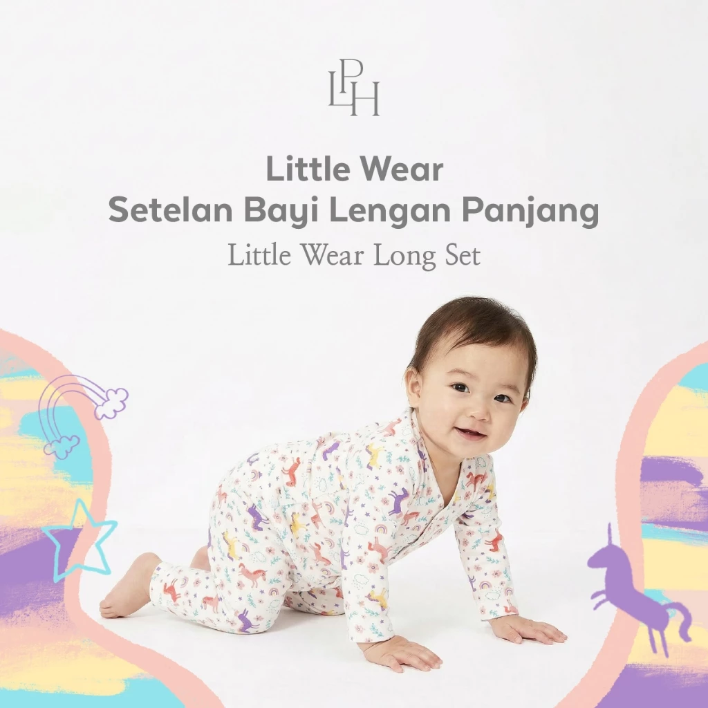 Little Palmerhaus - Setelan Bayi Lengan Panjang 0-12 bulan (Little Wear Long Set)