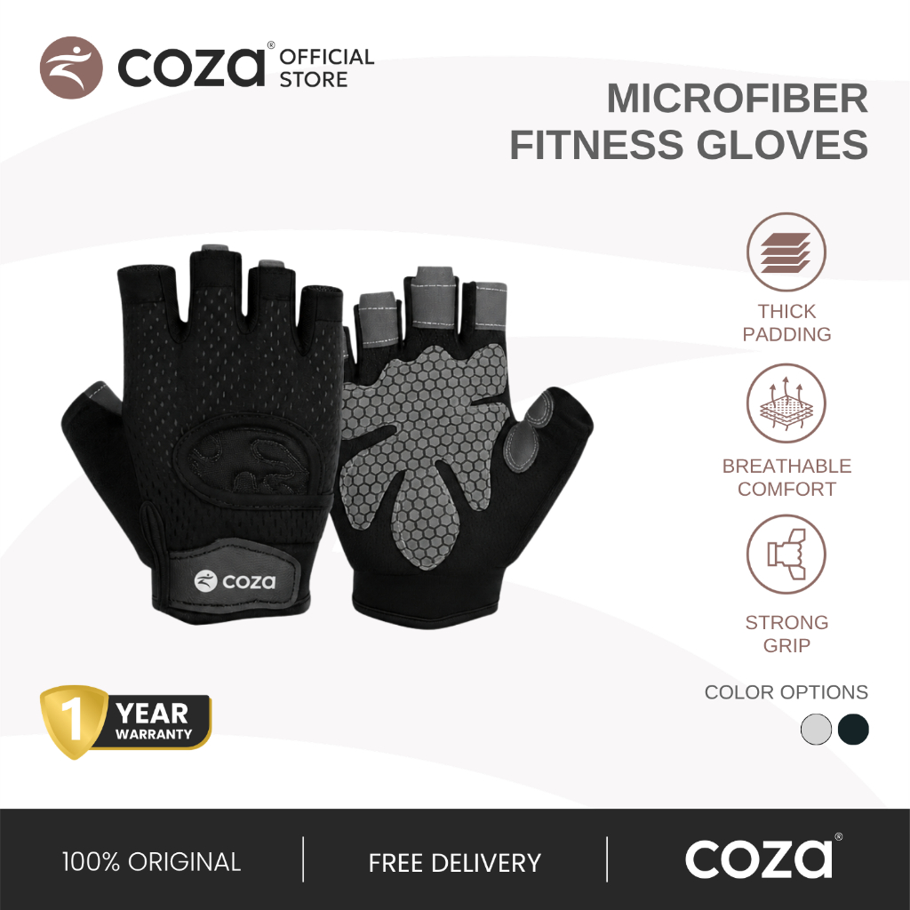 COZA Sarung Tangan Gym Microfiber Fitness Gloves Microfiber Sarung Tangan Fitness Sepeda