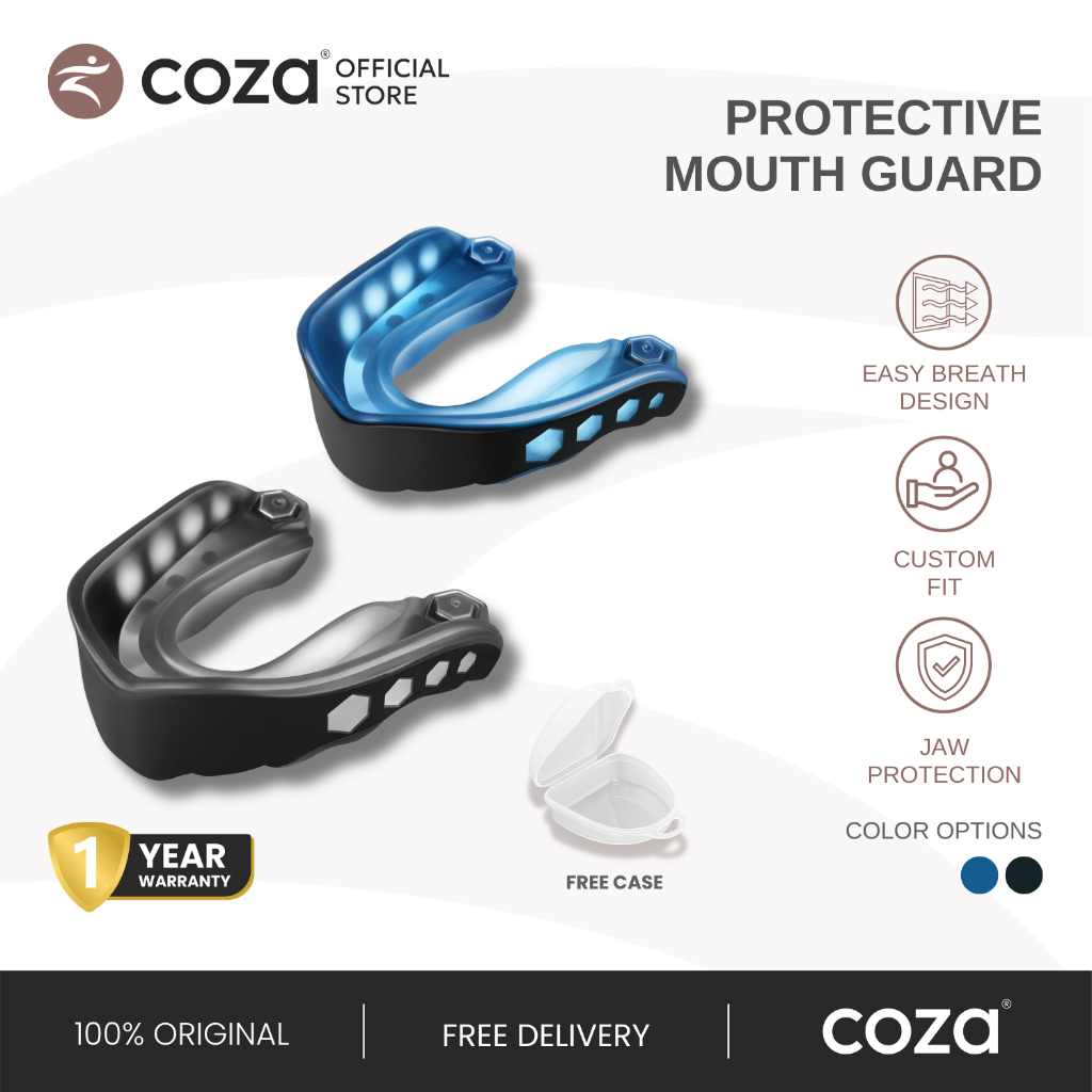 COZA Mouthguard Pelindung Mulut Gumshield Pelindung Gigi Boxing Protective Mouth Guard
