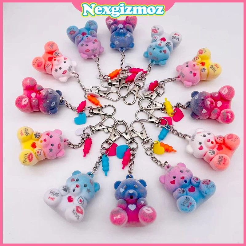Keychain Bear Beruang Gemoy Gantungan Kunci Boneka Bulu Halus Cute Bear Plushie Mystery Box Hadiah Kado Ulang Tahun Anak Souvenir Aesthetic Gantungan Tas Sekolah Lucu Mainan Koleksi Unik Karakter