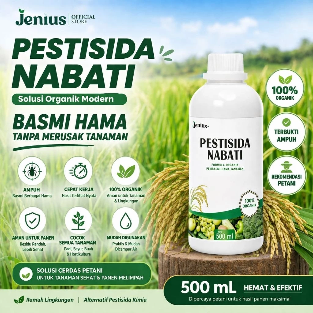 °Pestisida Nabati Oranik 500 ml - Formula Organik tipe konsentrat untuk Hama tanaman°