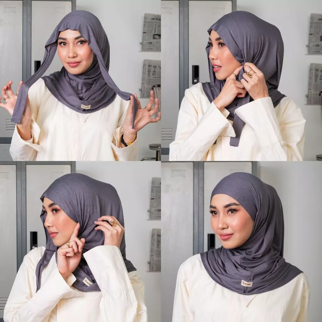 Kalisha - Saira Hijab Instan Bandana Viscose Rayon Size S