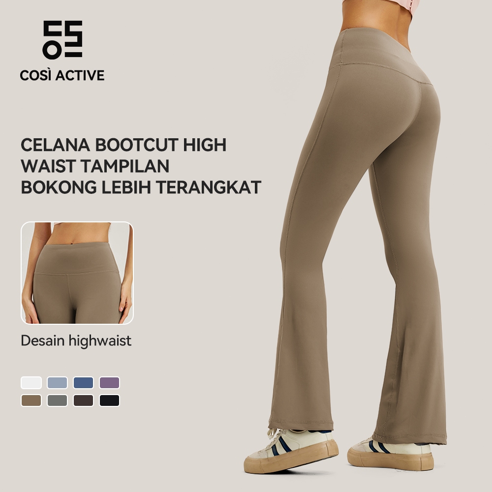 COSI ACTIVE Celana Jogger Pants Wanita High Waist Polos Sport