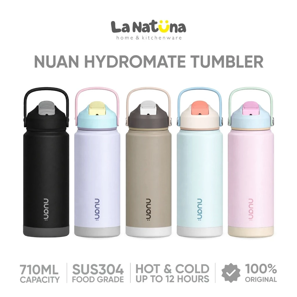 Tumbler Nuan Hydromate 710ml Botol Minum Stainless 304 Tahan Panas Dingin Vacuum BPA Free Anti Bocor