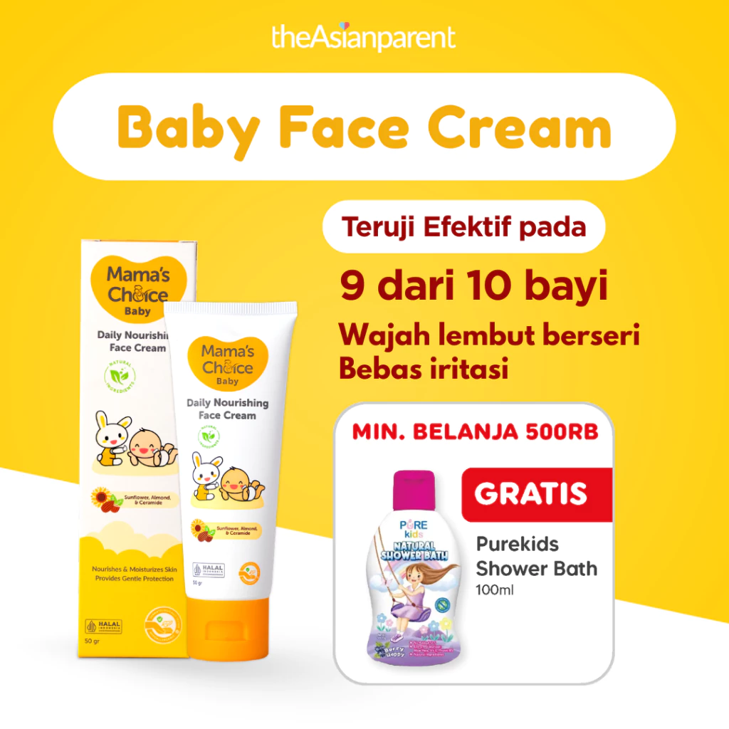 Mama's Choice Baby Daily Nourishing Face Cream | Skincare Bayi Krim Pelembab Muka Bayi dan Anak