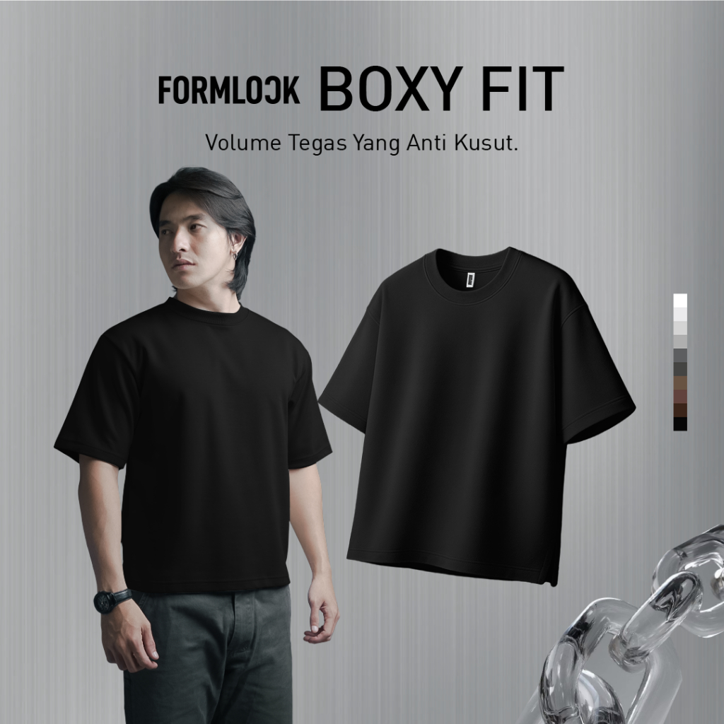 No Void Minds FORMLOCK Boxy T-Shirt | Charcoal
