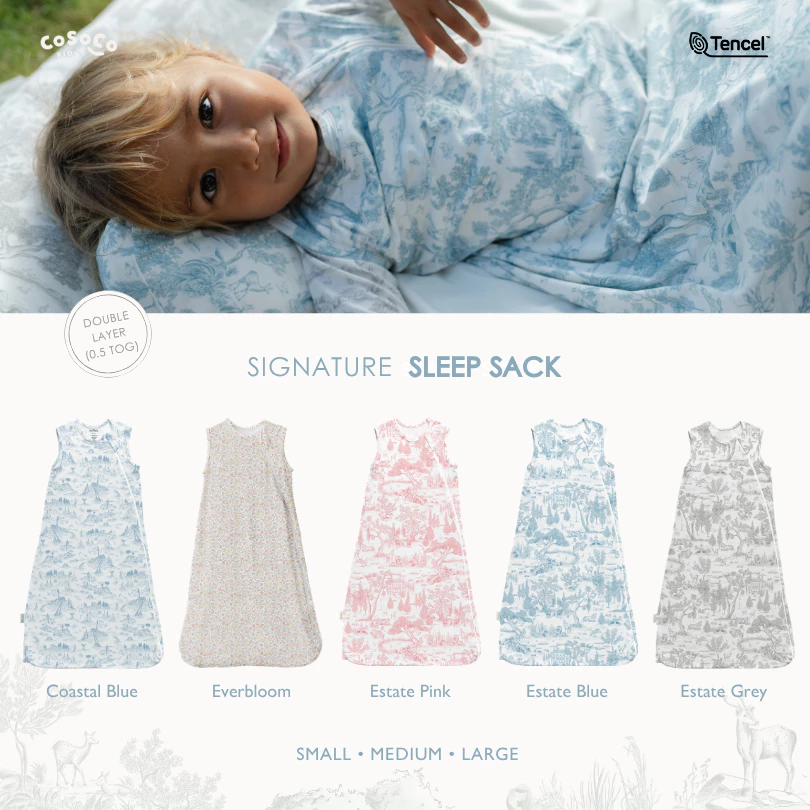 Cosoco Signature Double Layer Sleep Sack (0.5 TOG) - TENCEL™️Sleepsack Anak