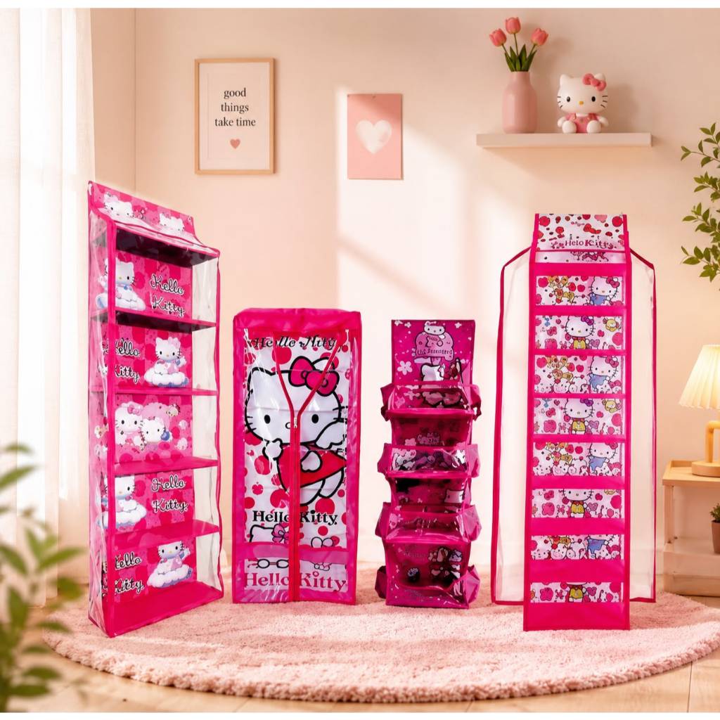 Rak 4 in 1 | Rak Sepatu + Rak Hijab + Rak Tas + Rak Kosmetik | Organizer Gantung Anti