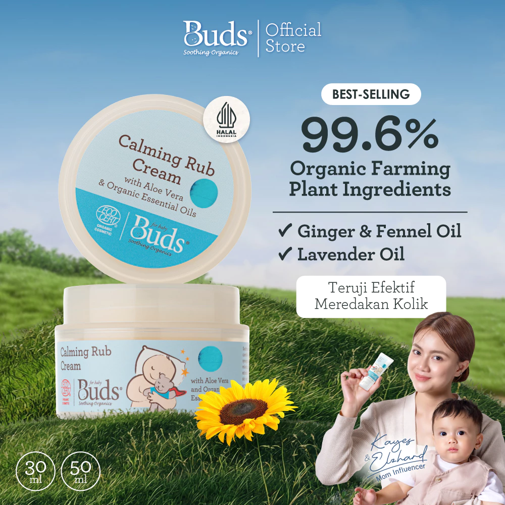 Buds Organics Calming Rub Cream | Calming Baby Cream - Krim Bayi dan Anak