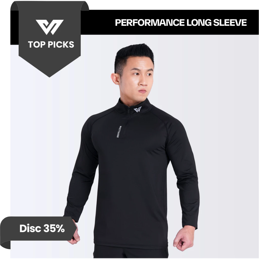 Whittaker Performance Long Sleeve #2116 Kaos Running Polyester Spandex