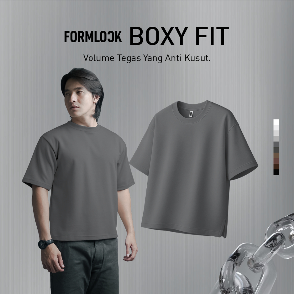 No Void Minds FORMLOCK Boxy T-Shirt | Ash