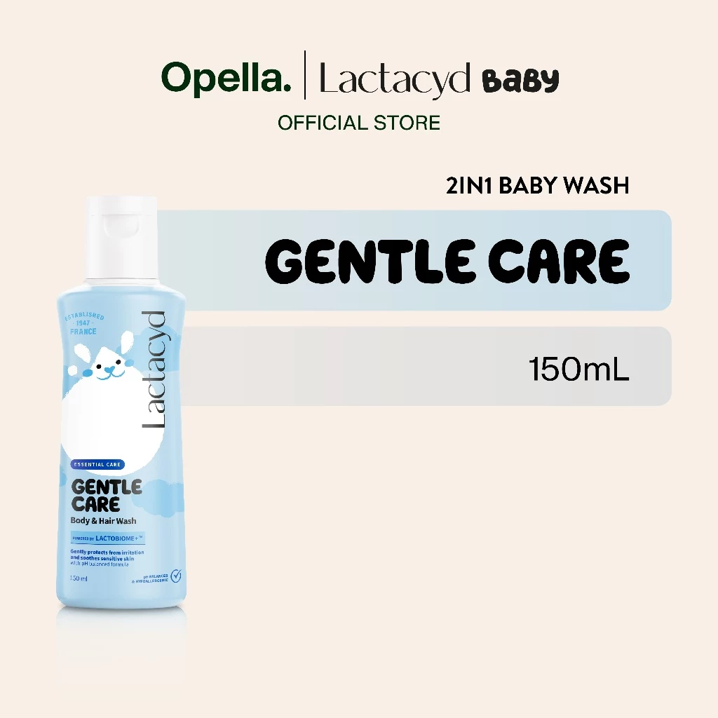 Lactacyd Baby Gentle Care 2in1 Body Wash and Hair Shampoo 150mL – Sabun & Sampo Bayi Melindungi dari Iritasi
