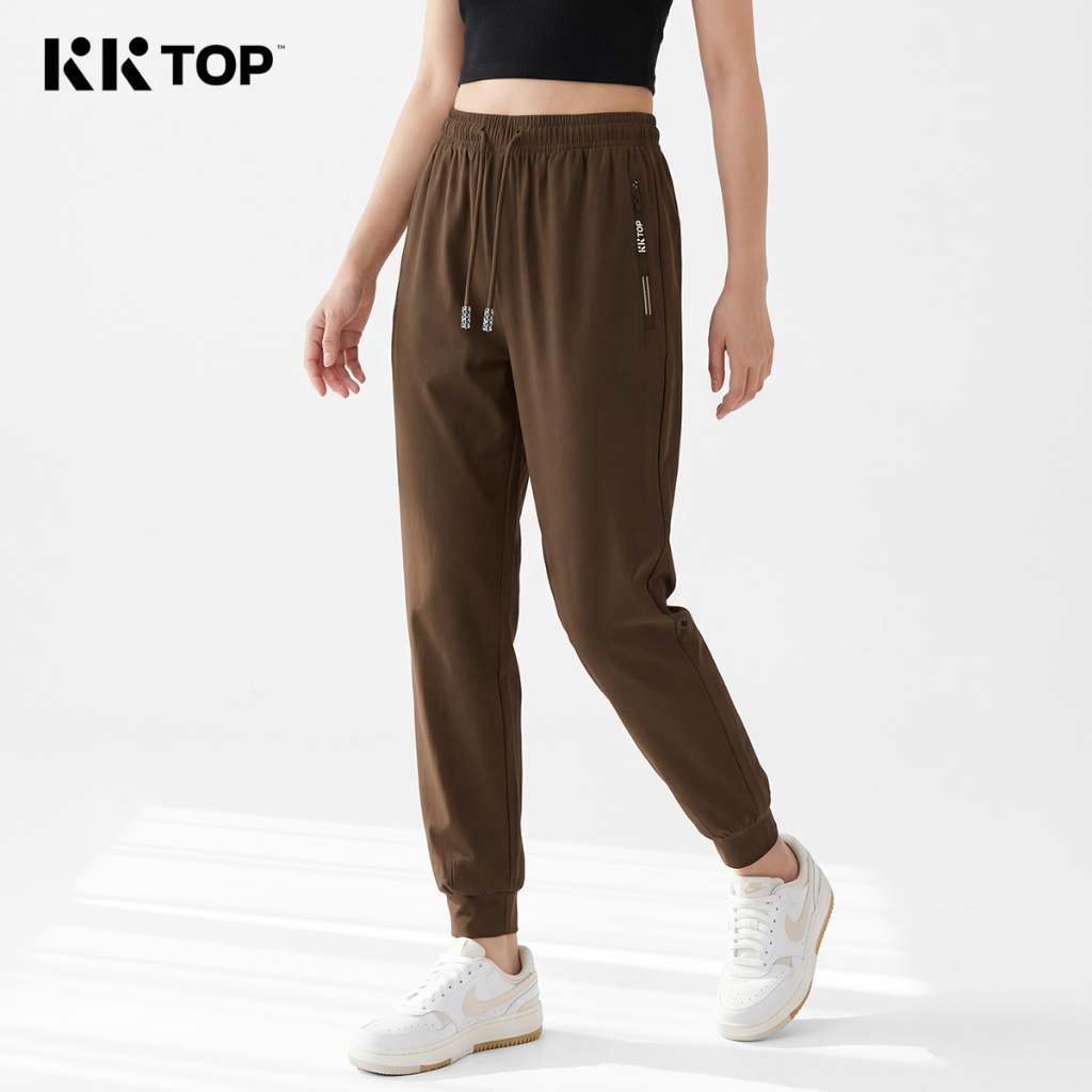 KKTOP Celana Jogger Wanita Sport Nylon Lycra - Quick Dry & Anti Air High Waist (Jogger002)