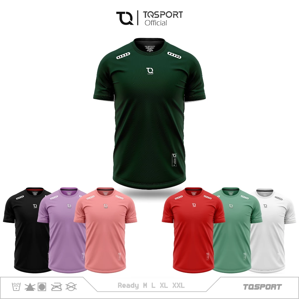 TQSPORT - Jersey Basic Baju Running Pria Wanita Kaos Dryfit
