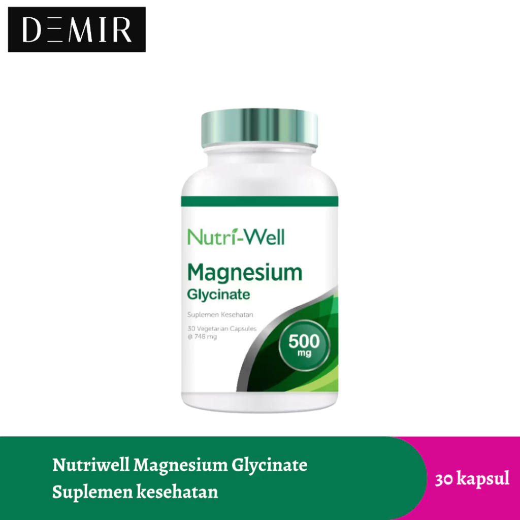 Nutriwell Magnesium Glycinate 500 Mg 30 Kapsul / Suplemen Kesehatan Sendi