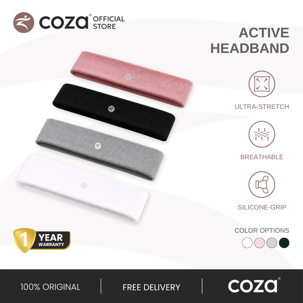COZA Headband Yoga Active Sport Headband Anti Slip Headband Olahraga Wanita Hairband