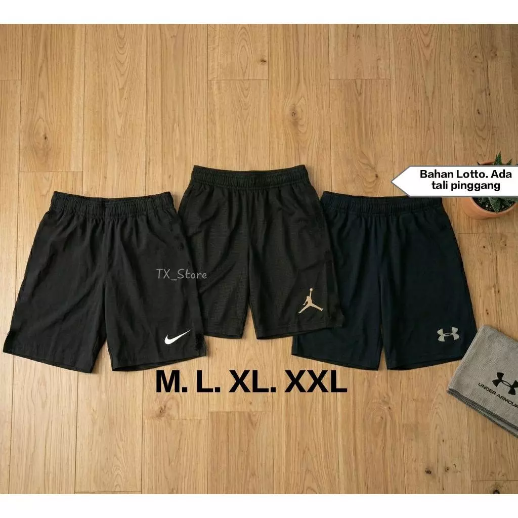 KYG SPORT Calana Pendek Olahraga Running Sport Pria Wanita Celana Boxer Unisex