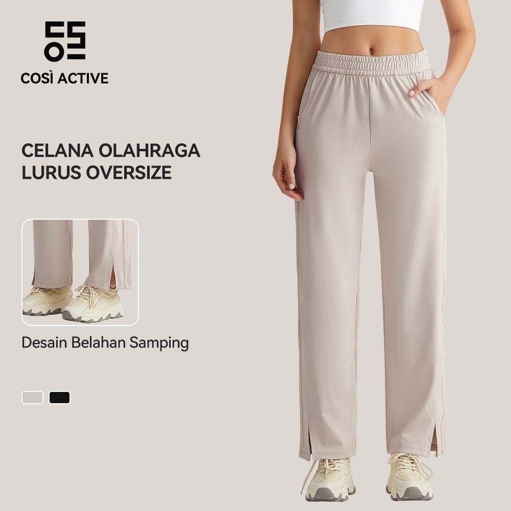 COSI ACTIVE Celana Olahraga Wanita Celana Kasual Jogger Pants Dengan Kantong Longgar