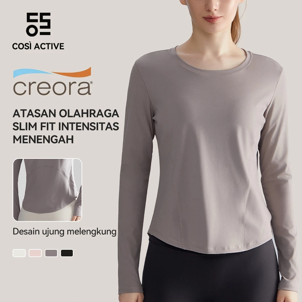 COSI ACTIVE CREORA® Kaos Olahraga Wanita Lengan Panjang Long Sleeve T-Shirt
