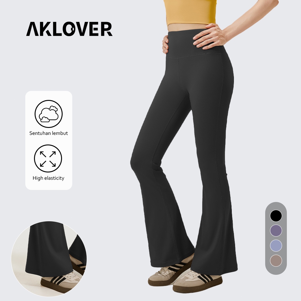 AKLOVER Legging Cutbray Wanita Celana Yoga Gym