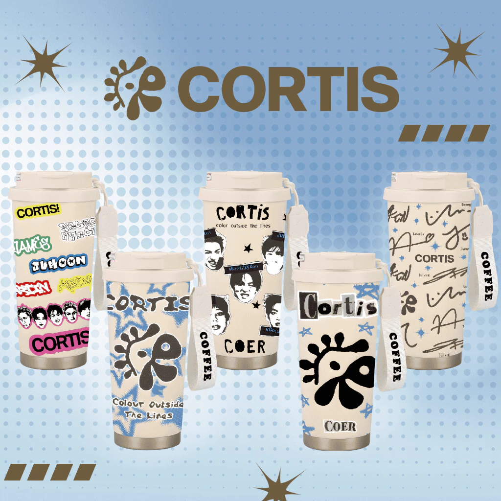 Tumbler CORTIS (Kpop Edition) Stainless Steel SUS 316 500ml – Botol Minum Kpop, Ringan, Anti Bau, Cocok Daily Use & Gift