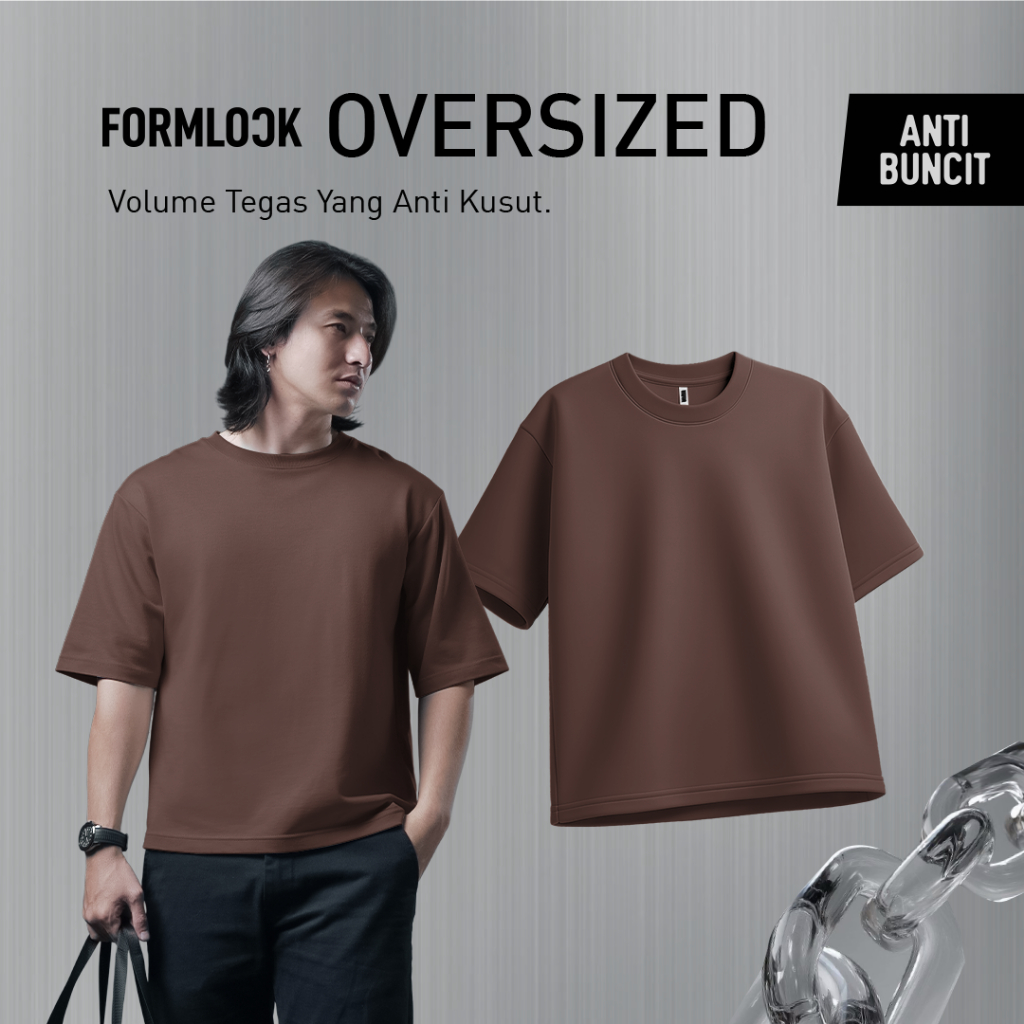 No Void Minds FORMLOCK Oversized T-Shirt | Espresso