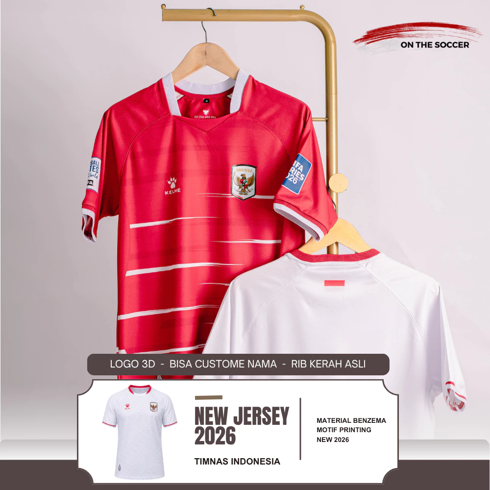 Baju Jersey Timnas indonesia Home/away Merah/Putih Pria/Wanita 2026