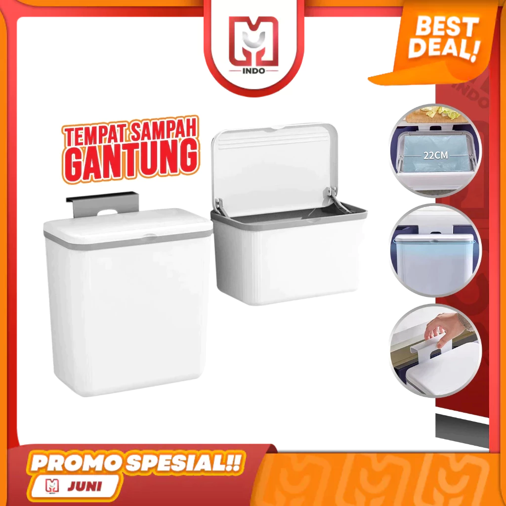 Tempat Sampah Gantung Multifungsi E104-E105 Tong Sampah Dapur Toilet / Trash Bin