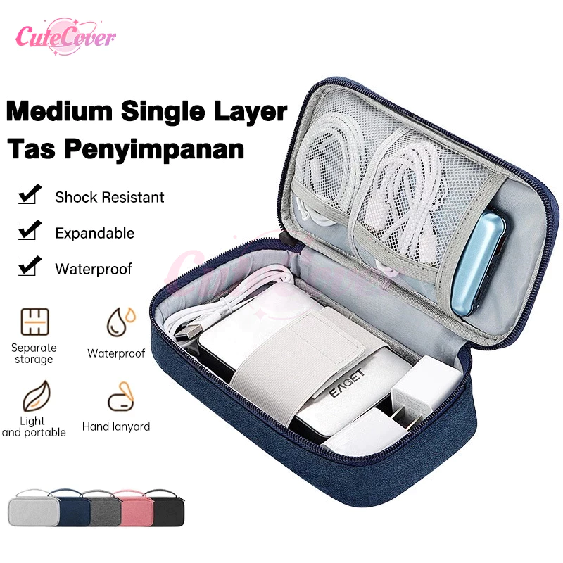 CuteCover Tas Organizer Kabel Gadget Travel Waterproof