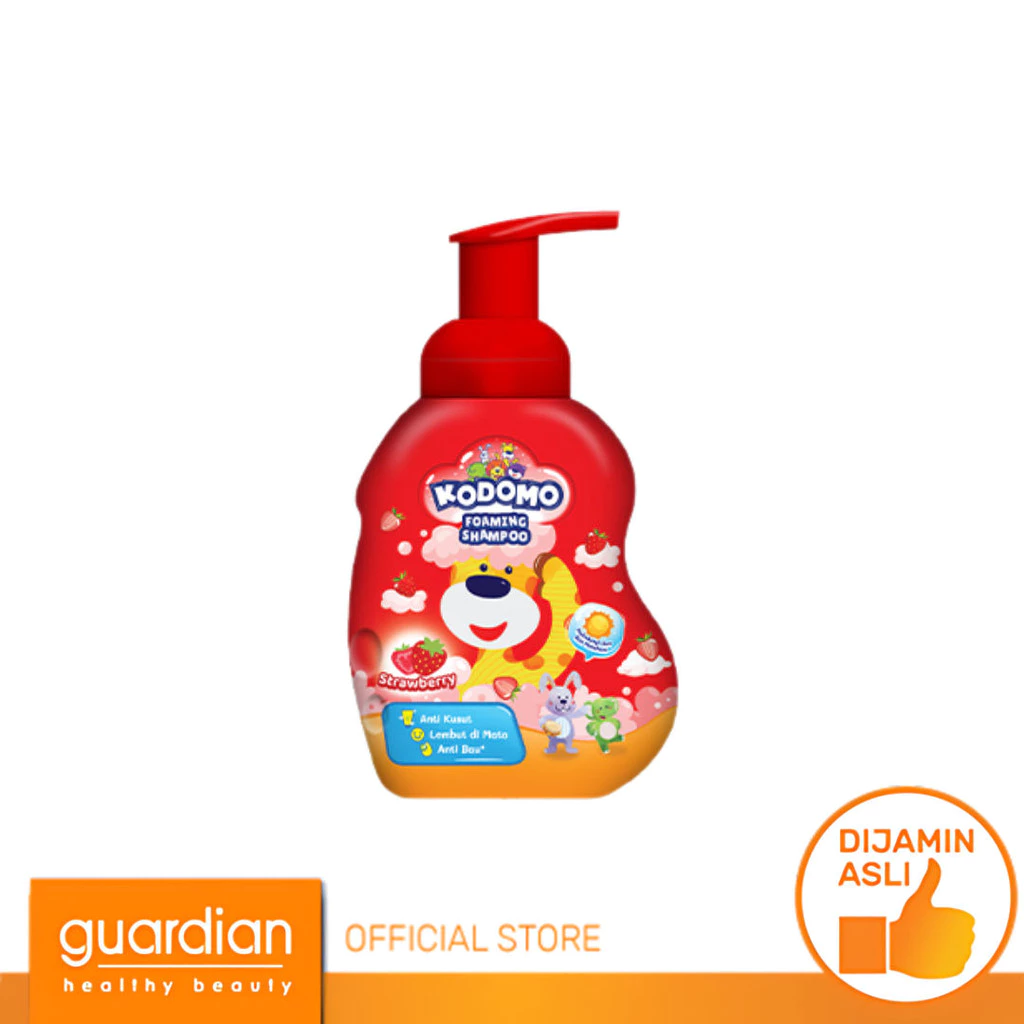 Kodomo Shampoo Strawberry - Shampoo dengan Sun Odor Protection 250Ml