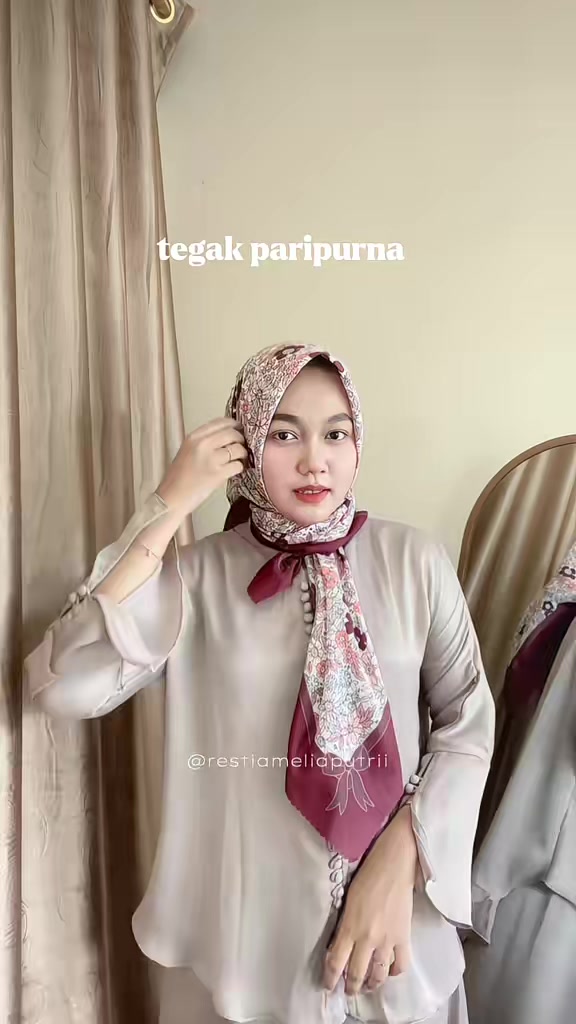 lagilagi hijabku dari  😍🛒 #nihayahijab #voalmotif #voalmotifmurah #hijabsegiempat #ootdhijabstyle #tutorhijab