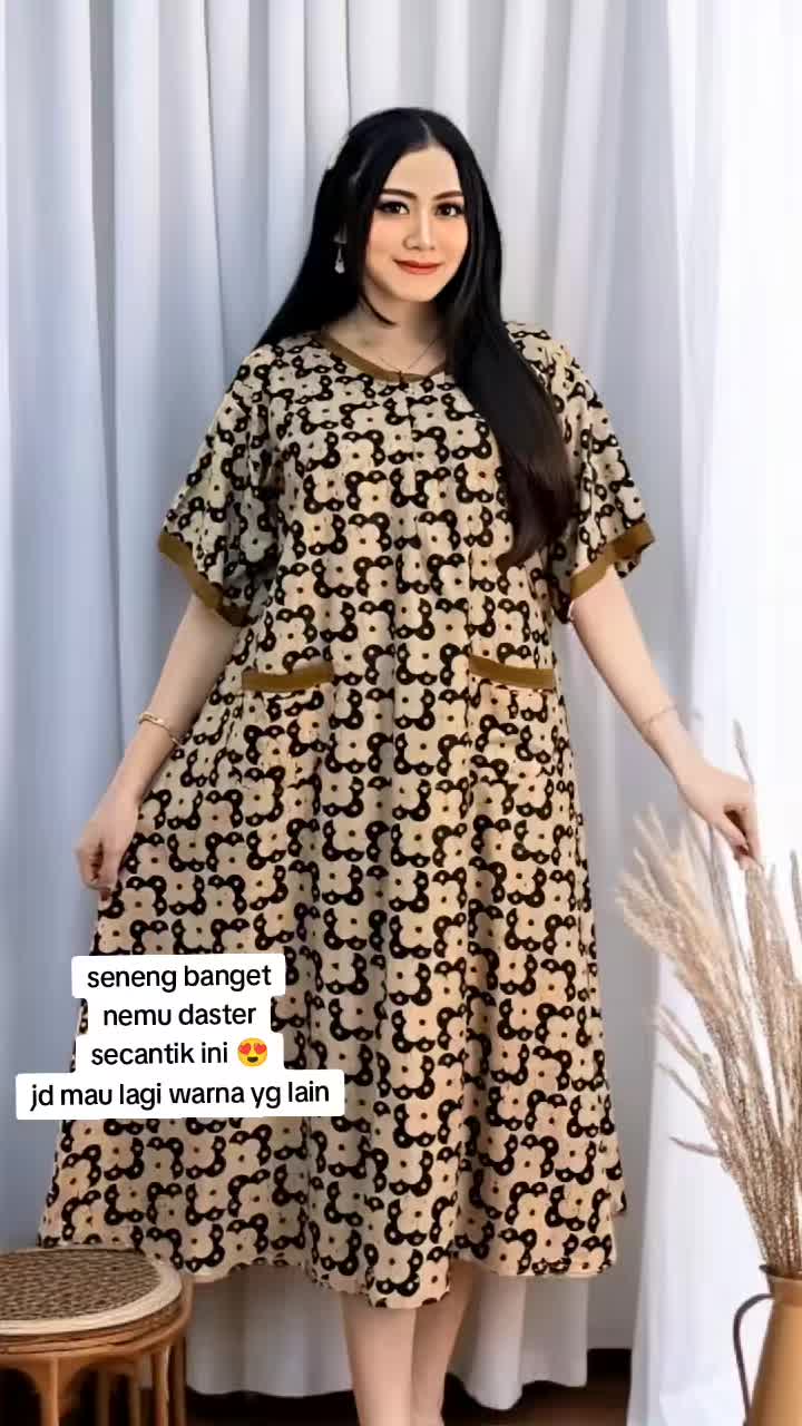 DASTER GEMOY JUMBO LD 130 KEKINIAN BUMIL BUSUI RAYON PREMIUM Panjang Wanita Dress