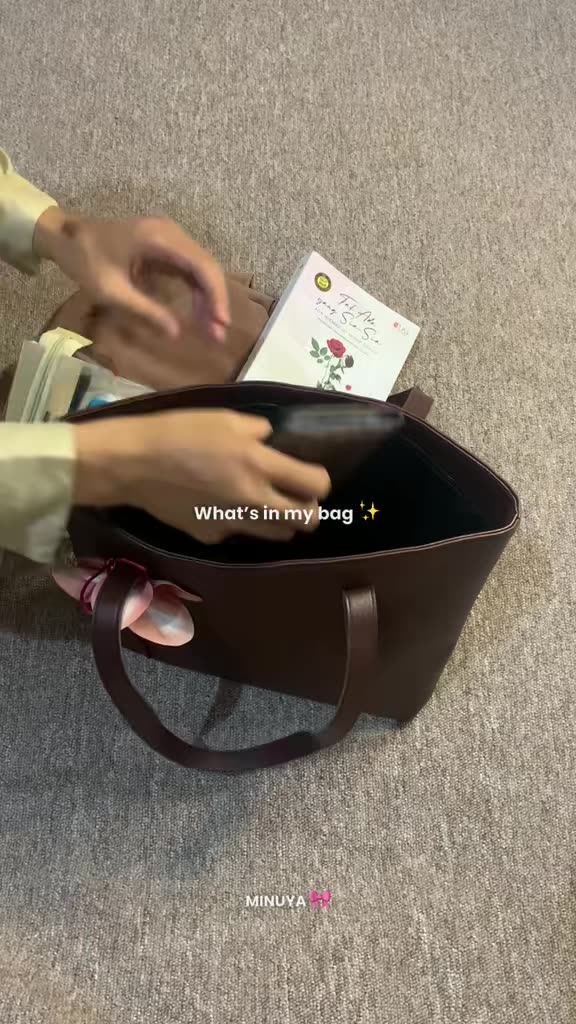 What’s in my bag ✨ #tasmurah #totebag