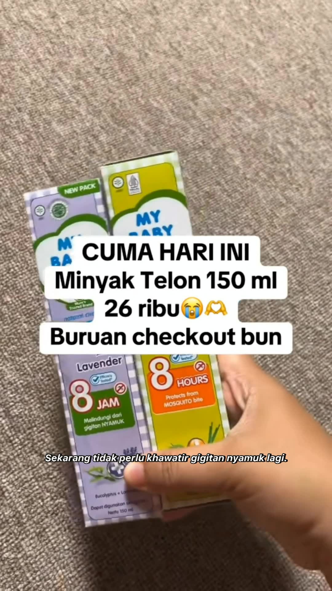 tawaran waktu terbatas: minyak eucalyptus bayi saya 150ml hanya untuk 26 ribu! #Keluarga&Hubungan #Ibu&Bayi #mybabyminyaktelon150ml #RacunShopeeCheck