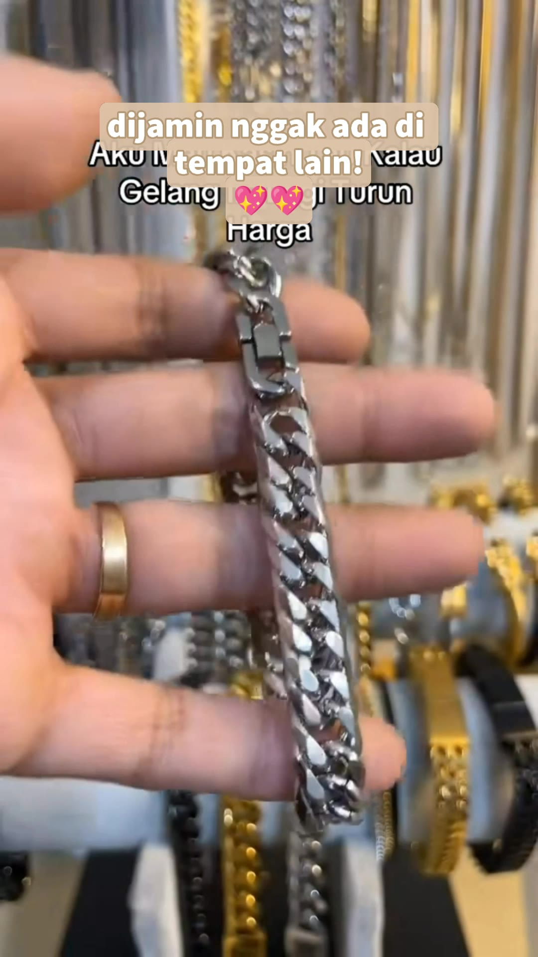 gelang rantai titanium