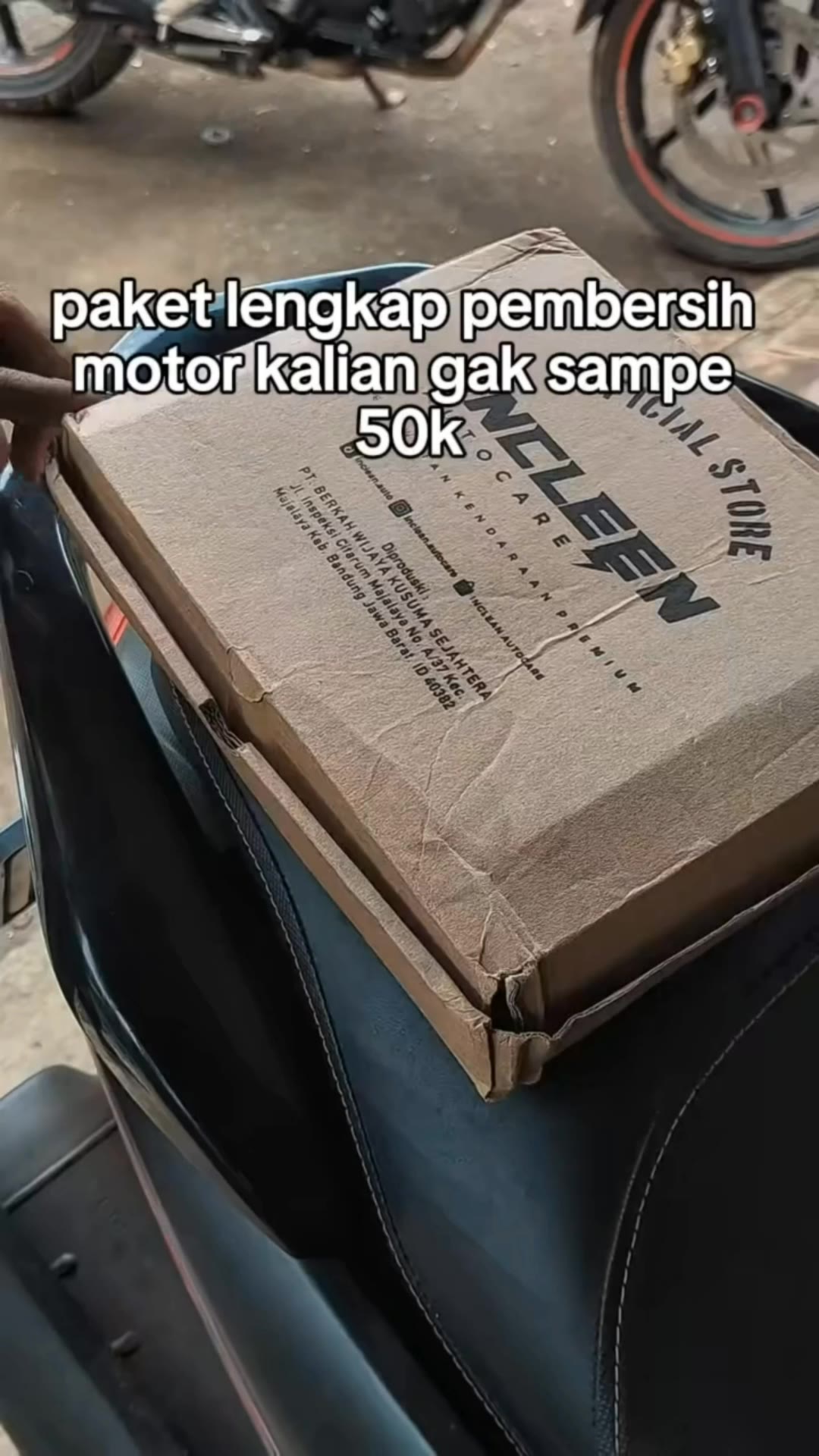 paket pembersih motor kalau gak sampai 50rb #paketpembersihmotor #paketpembersihmobil #paketpembersihbodymotor