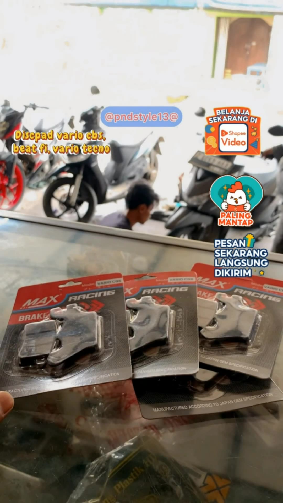kampas rem cakram dispad Vario Beat Scoopy #RacunShopee #SpillRacunShopee #SpillBawaBerkah #Cashback50Persen #GratisOngkirRP0
