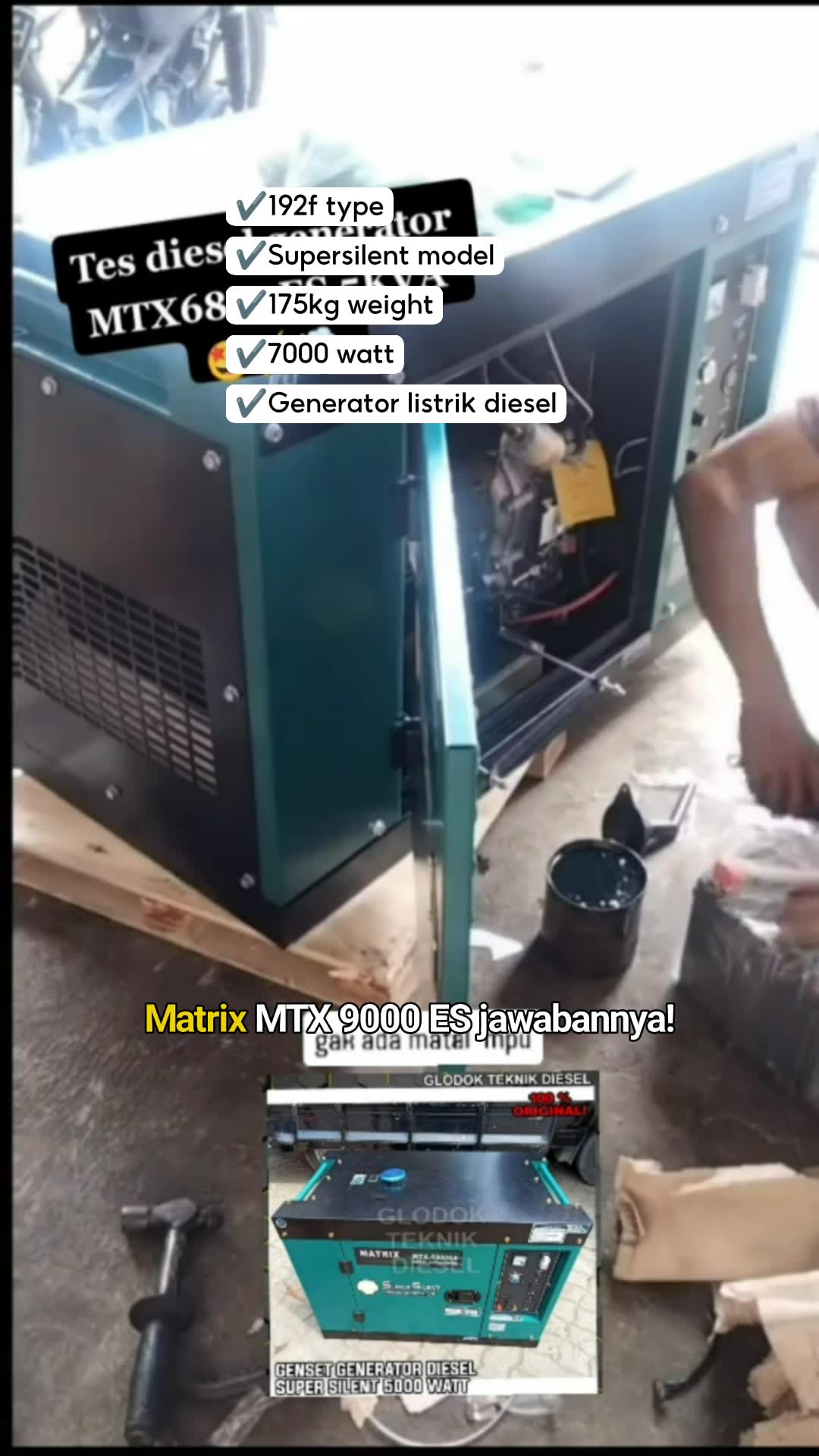 Genset Matrix MTX 9000ES #GensetMurah #GensetMatrix #RacunShopee #SpillRacunShopee #ViralDiShopeeVideo #DiskonRacunShopee #SpillBawaBerkah