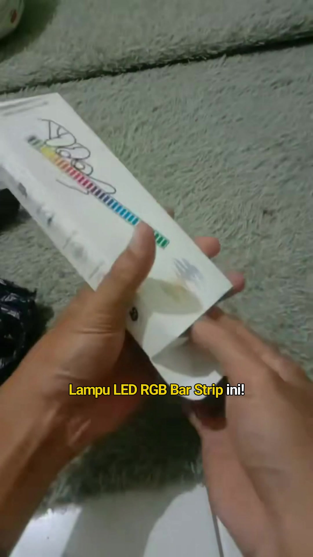 Lampu LED RGB bar strip. #lampuled #lampuledrgb #lamputable #lamputapibar #lamputapimurah #lamputapilampu #lampuaesthetic #lampuledmurah #racunshope