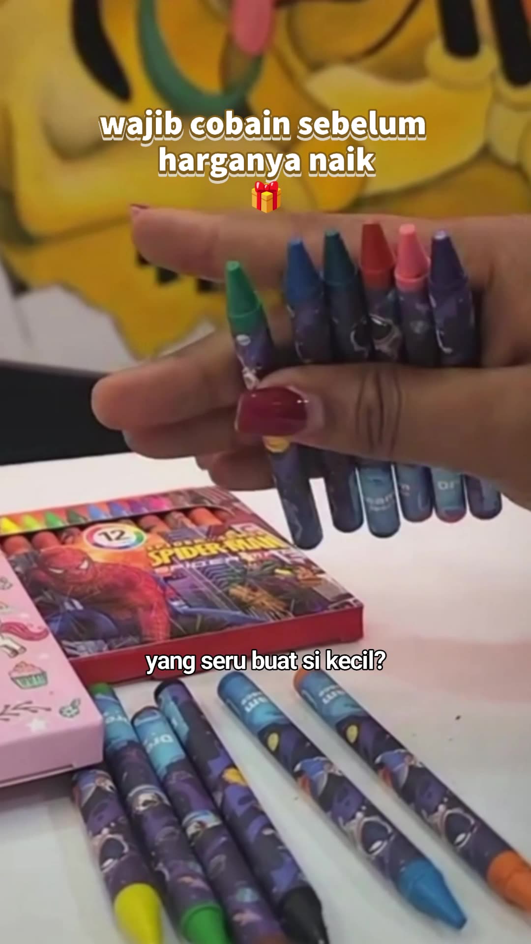 Crayon mini 12 warna / Krayon Pensil Warna Anak 12 in 1 #menggambar #mewarnai #melukis #shopeevideo #RacunShopee #crayon
