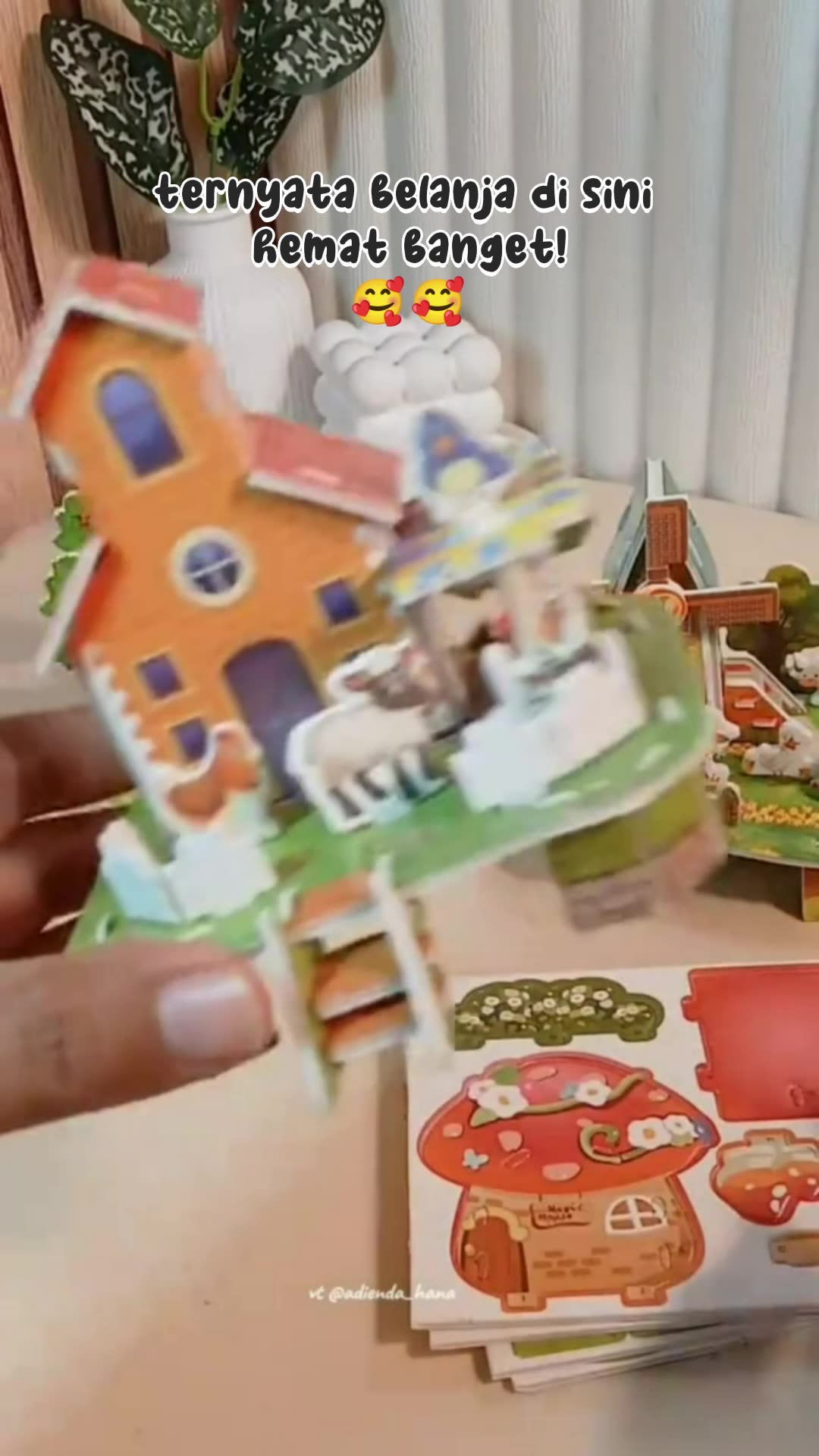 mainan edukasi anak 3D puzzle DIY rumah bahan gabus foam 3D #RacunShopee #SpillBawaBerkah #ViralDiShopeeVideo
