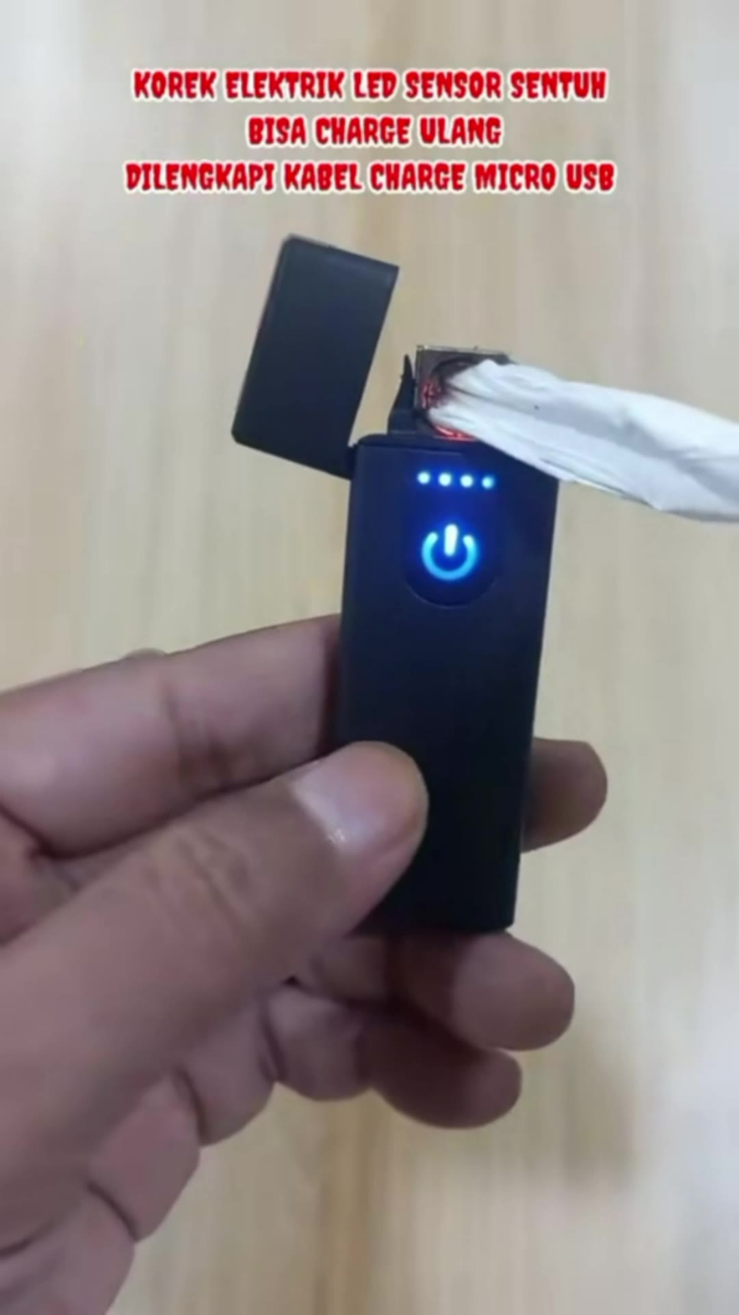 Korek api isi ulang USB yang praktis dan stylish #korekapiusb #desainmodern #praktiskotak #korekapisensitif #korekapiisiulang