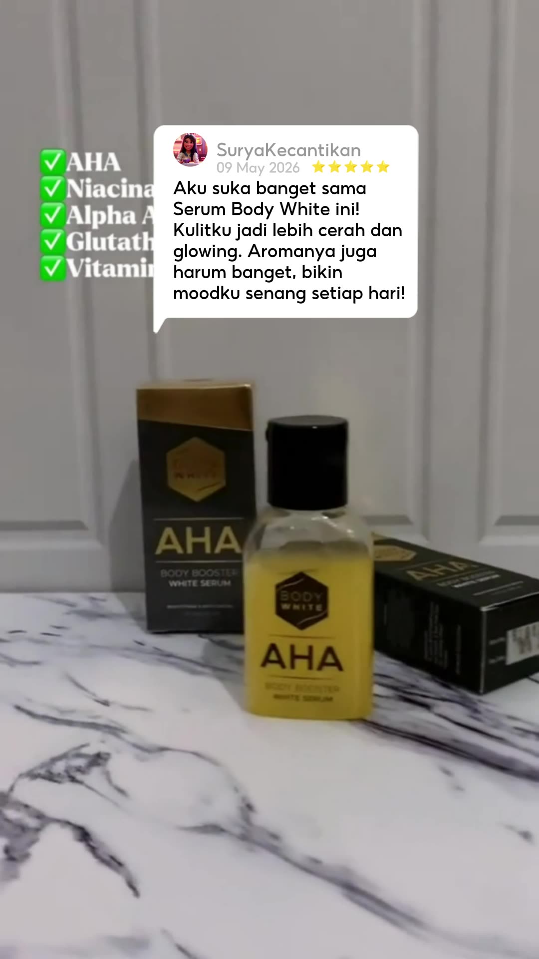 Serum untuk kulit cerah dan lembap #bodywhite #serumbrightness #skinbrightening #skincare #cerahmerata