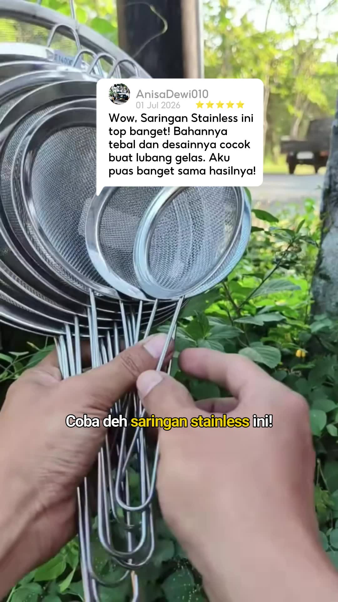 saringan murah tapi kuat #saringanminyak #saringanmpasi #saringanteh #saringantepung #saringan #saringanstainless #RacunShopee #SpillBawaBerkah
