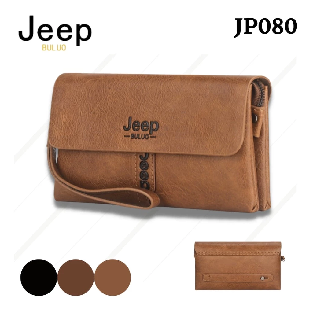 HANDBAG PRIA WANITA TAS TANGAN JEEP PREMIUM KULIT DOMPET