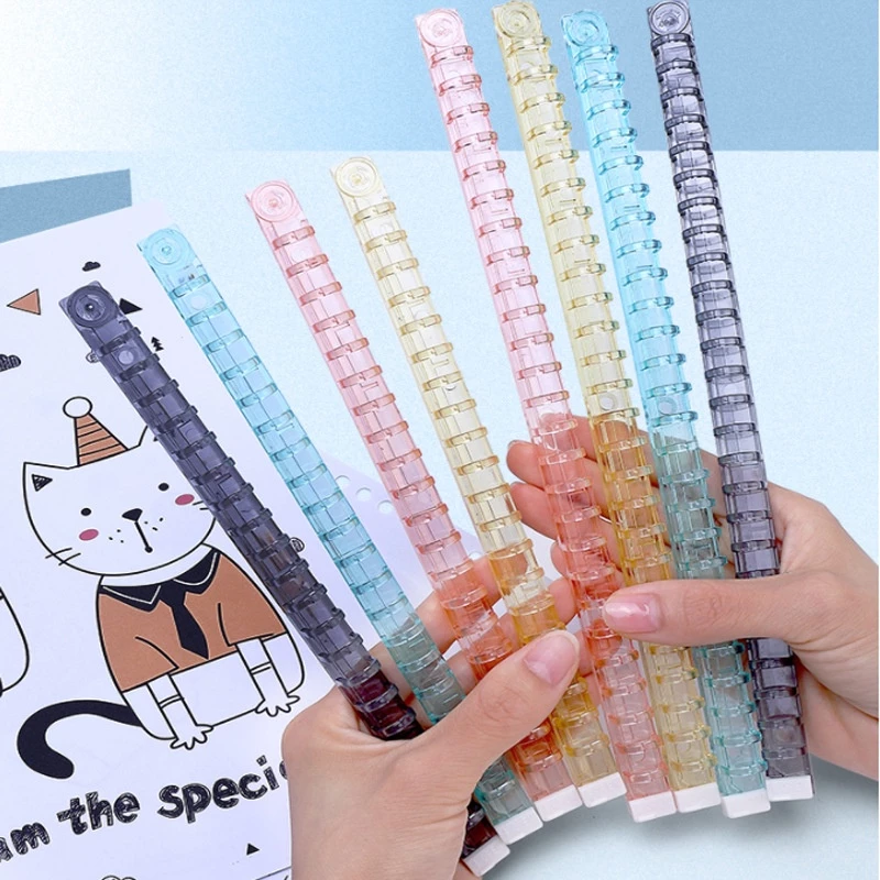 ATM.Medan Easy Ring Binder Clip DIY Binding Strip A5 B5 Transparan / Ring Binder Ring Binding