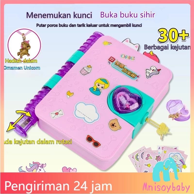 [COD] Mainan Surprise Treasure Magic Book Aksesoris Kado Anak Puzzle Hadiah Ulang Tahun Untuk Anak P