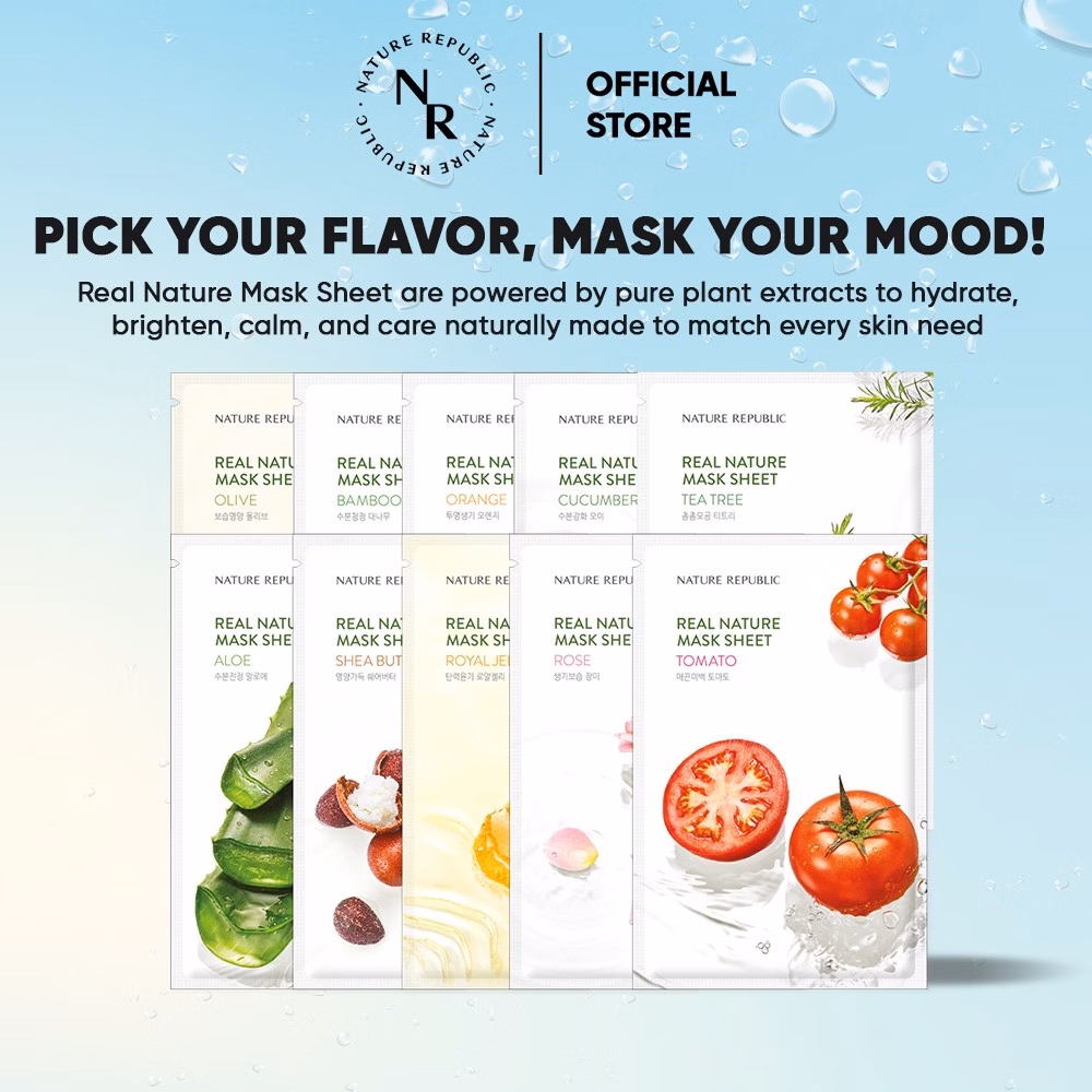 NATURE REPUBLIC [5 PCS] Real Nature Mask Sheet