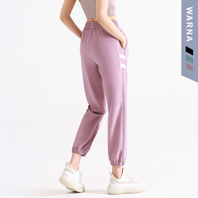 YOUMI Celana Olahraga Longgar Wanita Track Pants Celana Jogging YM060